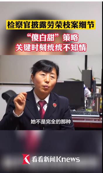 检察官披露劳荣枝案细节傻白甜策略关键时刻统统不知情