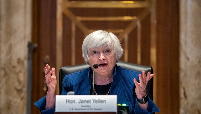 美国财政部长耶伦.图片来源:视觉中国