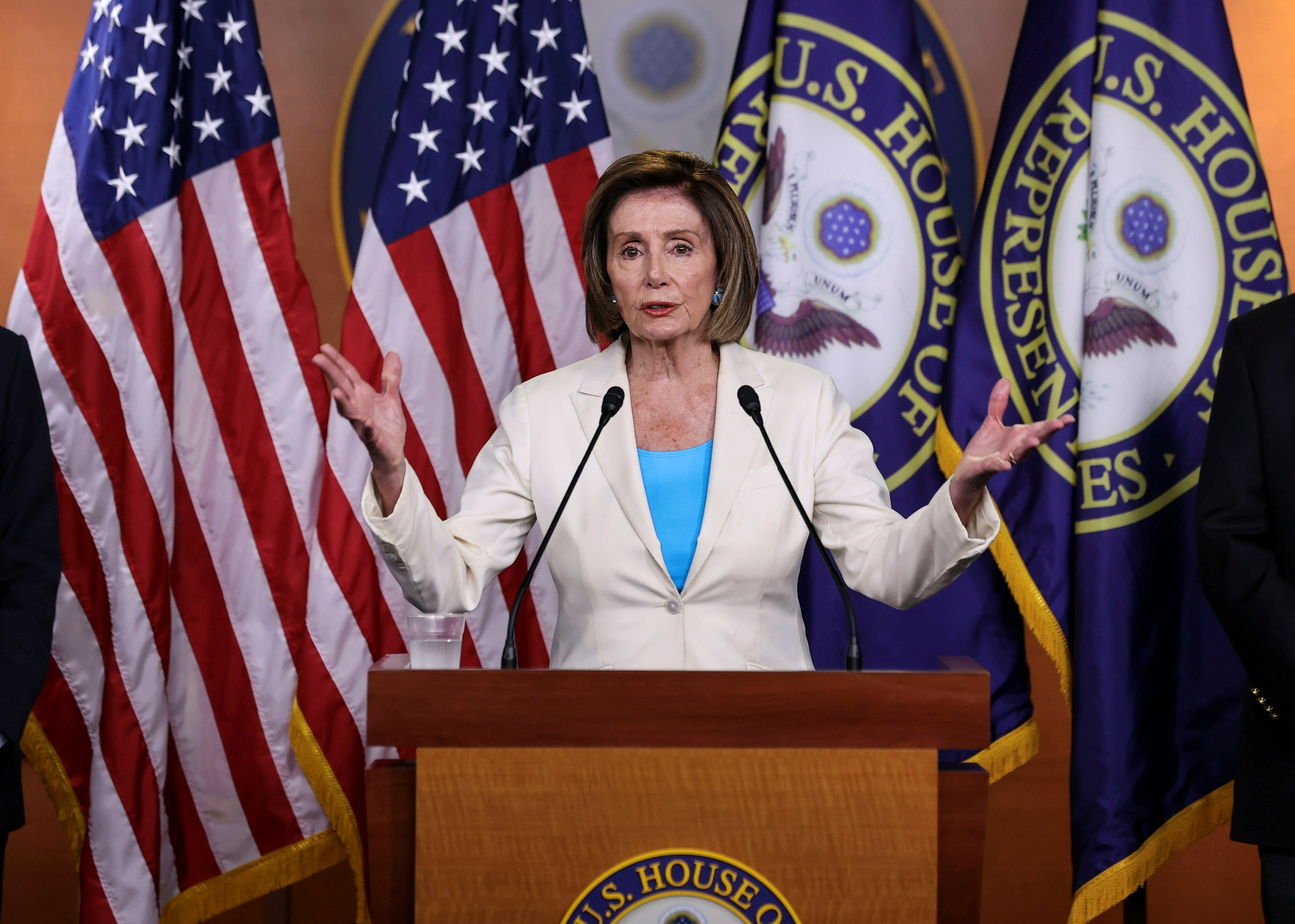 美国国会众议院议长,民主党人佩洛西 图源:澎湃影像