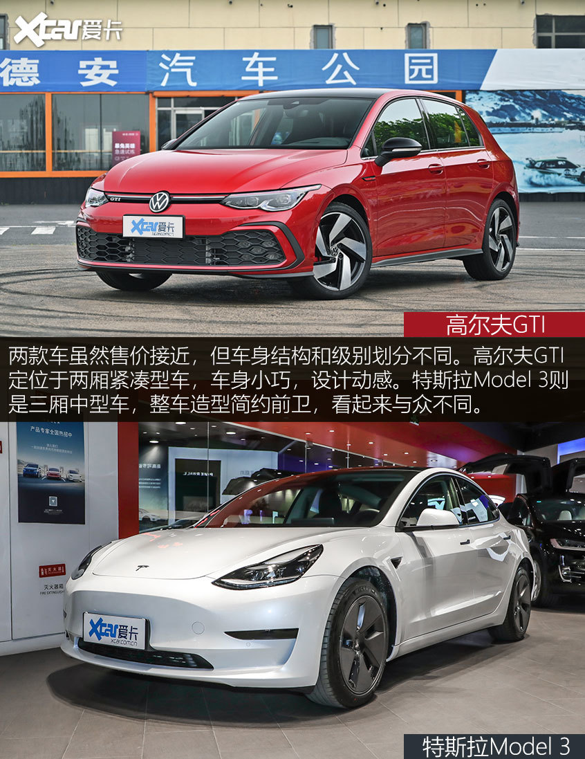 谁是25万运动王？高尔夫GTI对比Model 3