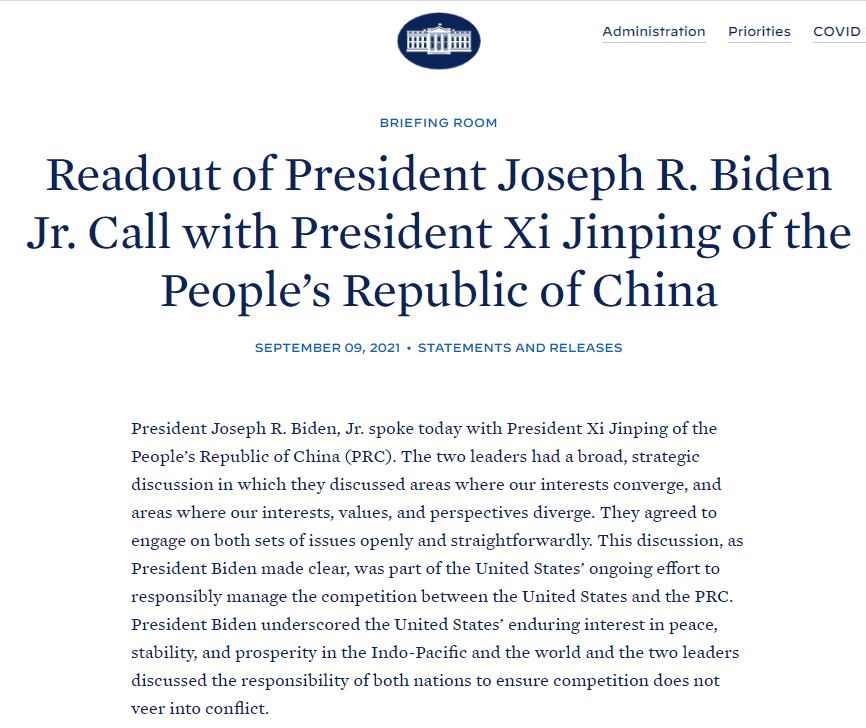 中美元首时隔7个月第二次通话！重点提及中美关系！还涉及这些内容......休闲区蓝鸢梦想 - Www.slyday.coM