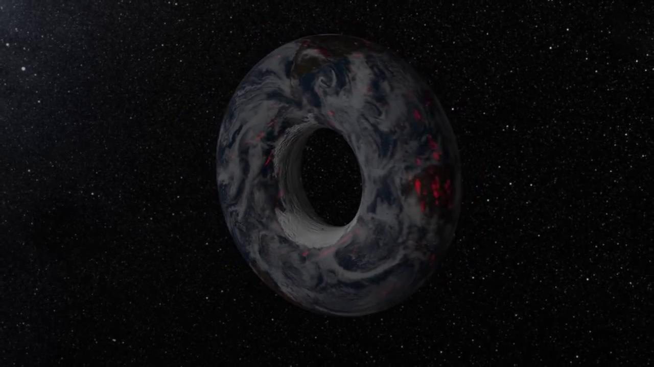 科普一下假如地球变成甜甜圈形状世界会变成什么样子