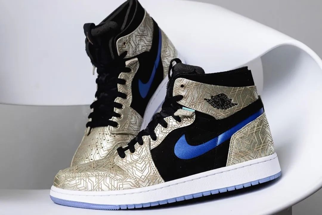 陈冠希clotxaj联名丝绸平替aj1金丝绸实物提前上脚泄露