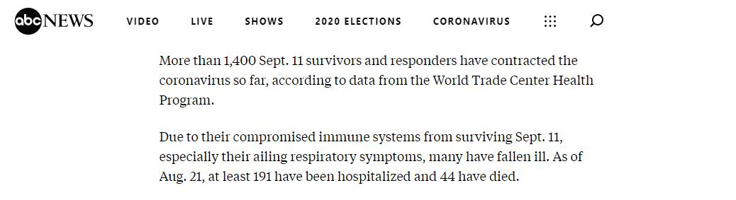 逃过「911恐袭」的他们，却倒在了新冠病毒之下休闲区蓝鸢梦想 - Www.slyday.coM
