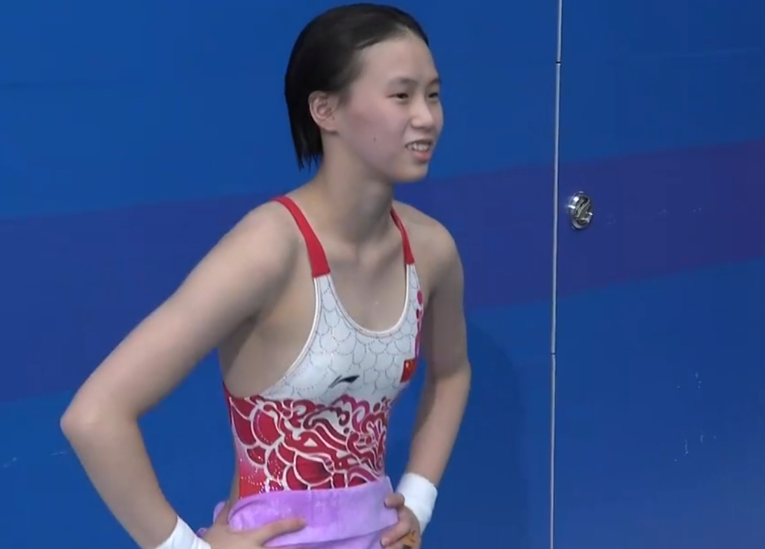 逆转夺金全红婵最后2跳接近满分对手无奈苦笑恩师欣喜若狂