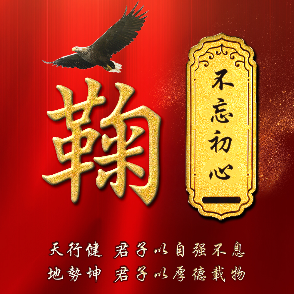 百家姓合集姓氏头像精心为你设计喜庆红色配上奢华金色