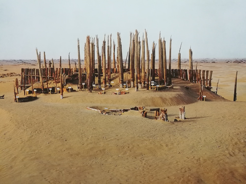 罗布泊楼兰遗址,发现身高三米的木俑人,它究竟是做什么的|新疆|小河