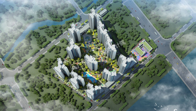 望牛墩某住宅小区总体规划及布局 广东省建科建筑设计院