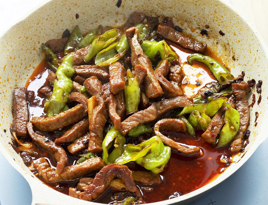 色味俱佳的豆豉辣椒炒牛肉