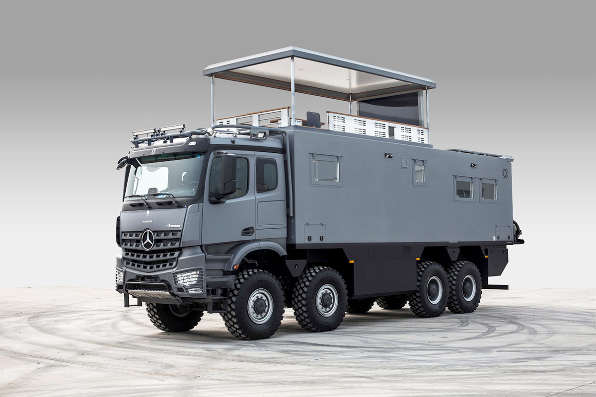 分时四驱 全时八驱还带升顶露台,诺马迪森自行式越野房车