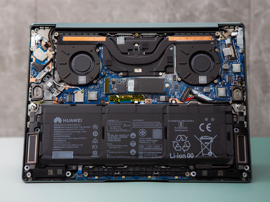matebook 16拆机,matebook14拆机教程 为了可以应对复杂任务的挑战,华为matebook 13s的散热