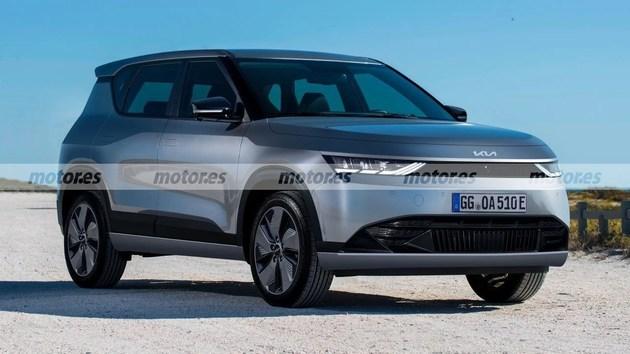 起亚纯电动suv Ev4假想图曝光或将于22年亮相 新浪汽车