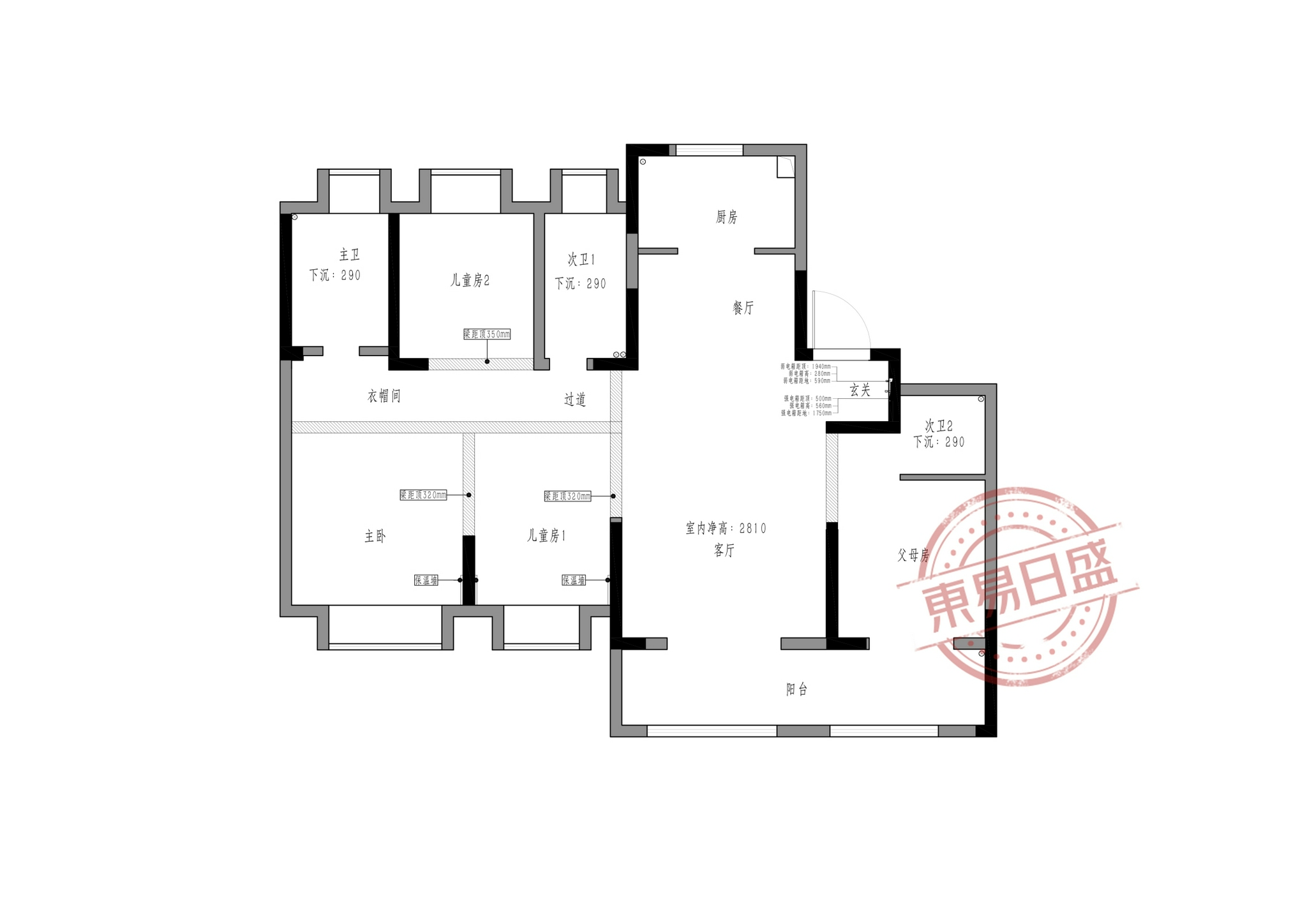 项目户型丨四室两厅一厨三卫平层项目地址丨正荣紫阙台▍项目介绍>>02