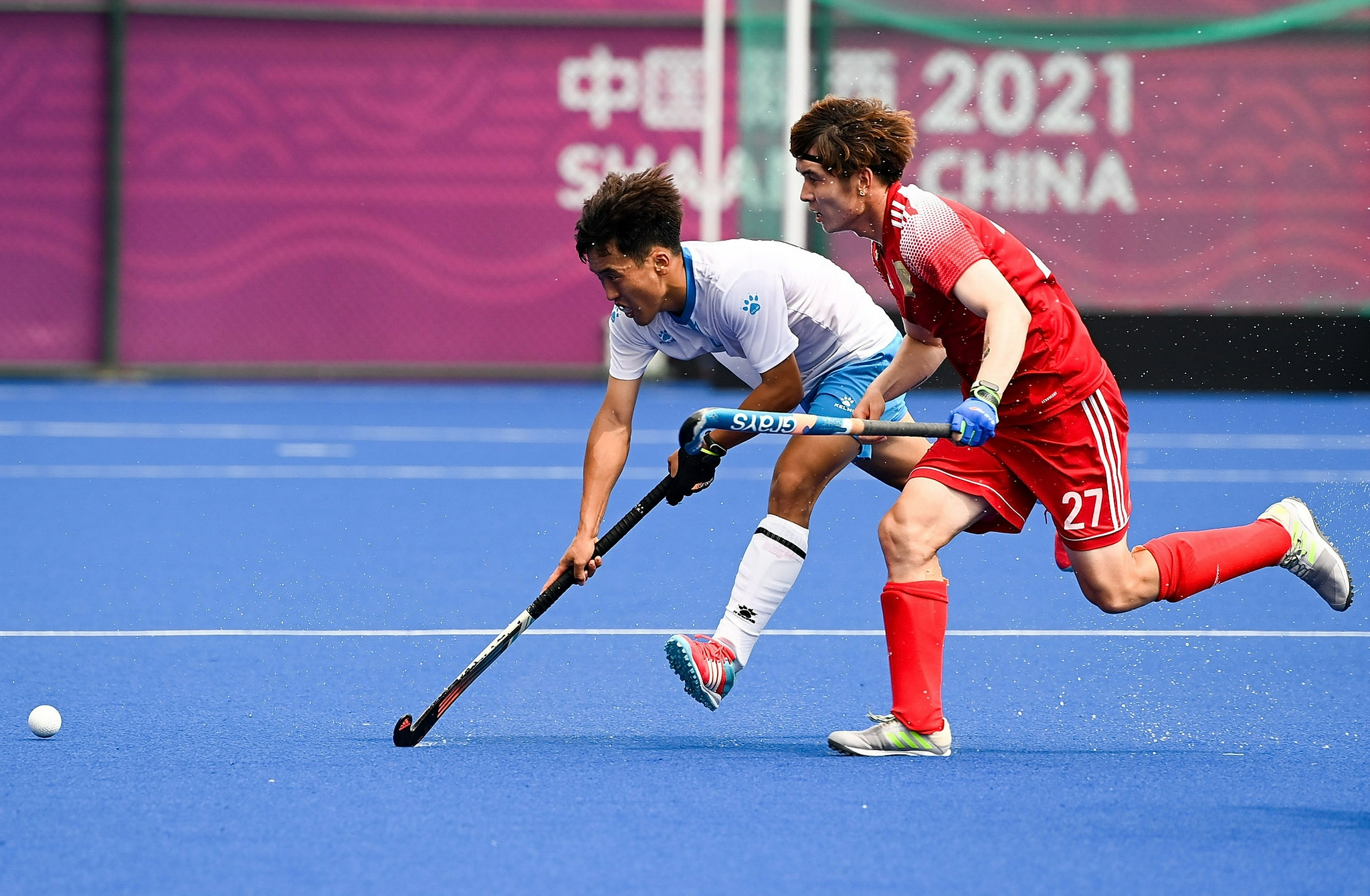 曲棍球男子小组赛甘肃队胜江苏队