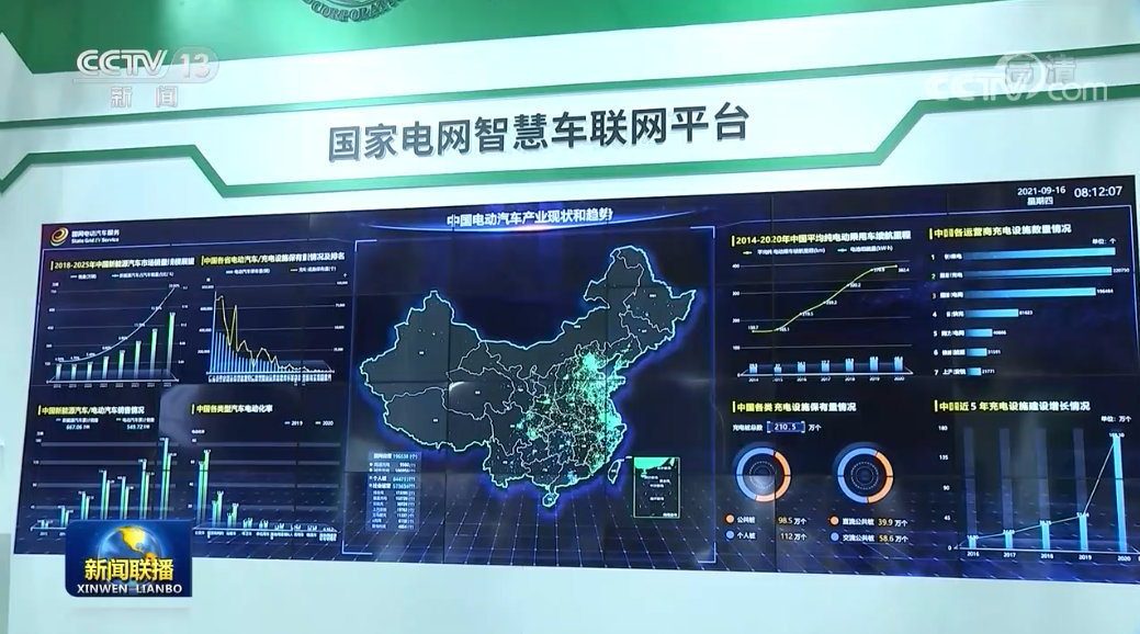 国家电网智慧车联网平台和大功率充电机出境央视新闻联播