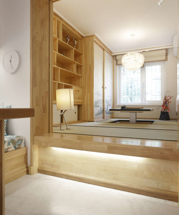 60平两室一厅,日式风格力求简洁,小户型也能很舒服