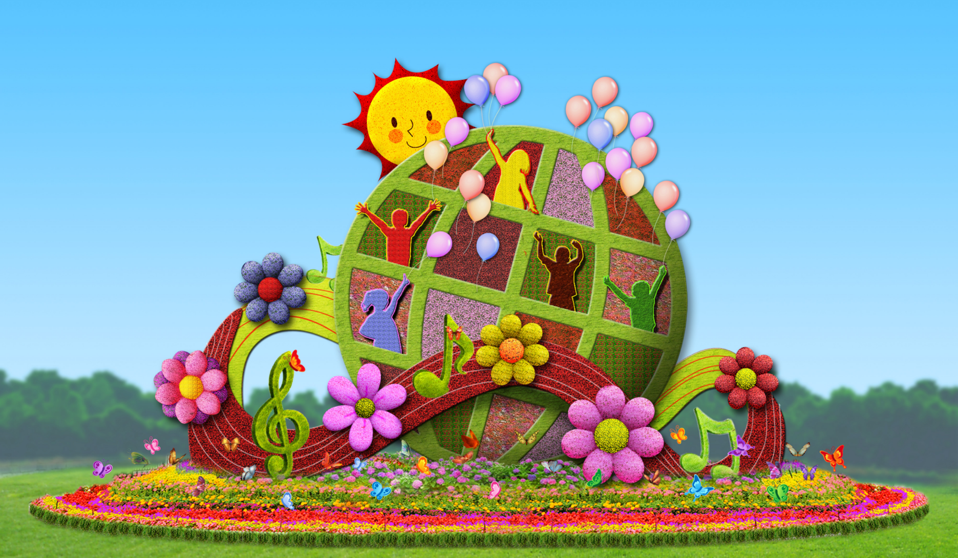 国庆花坛方案公布,天安门广场布置"祝福祖国"巨型花篮