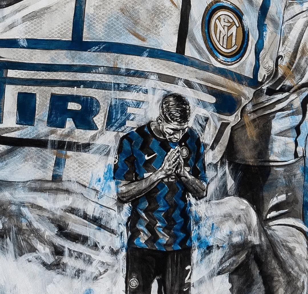 一幅画浓缩辉煌时刻夺冠深情表白阿什拉夫对于国米绝对是真爱