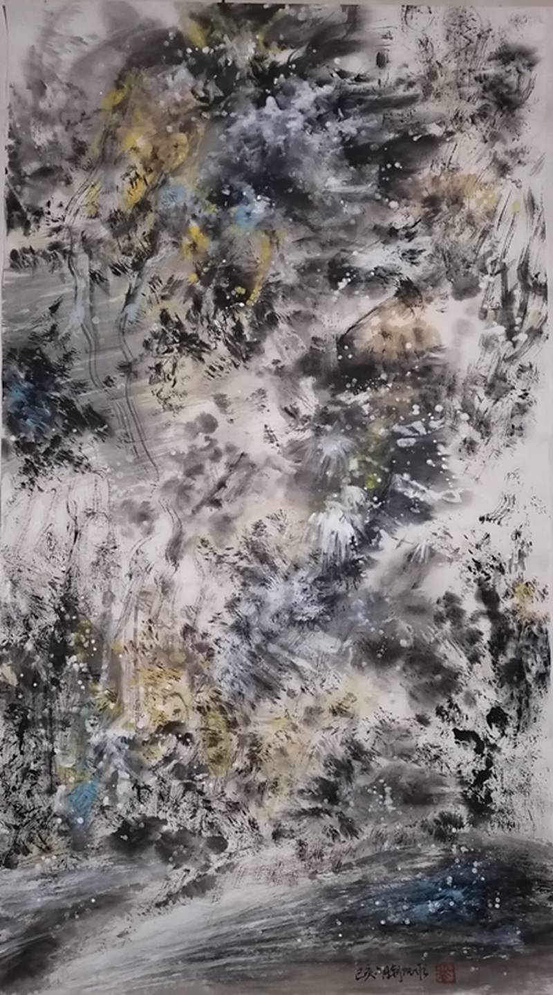 刘朝帆之中国画 抽象画作品欣赏|抽象画|中国画|国画_新浪新闻