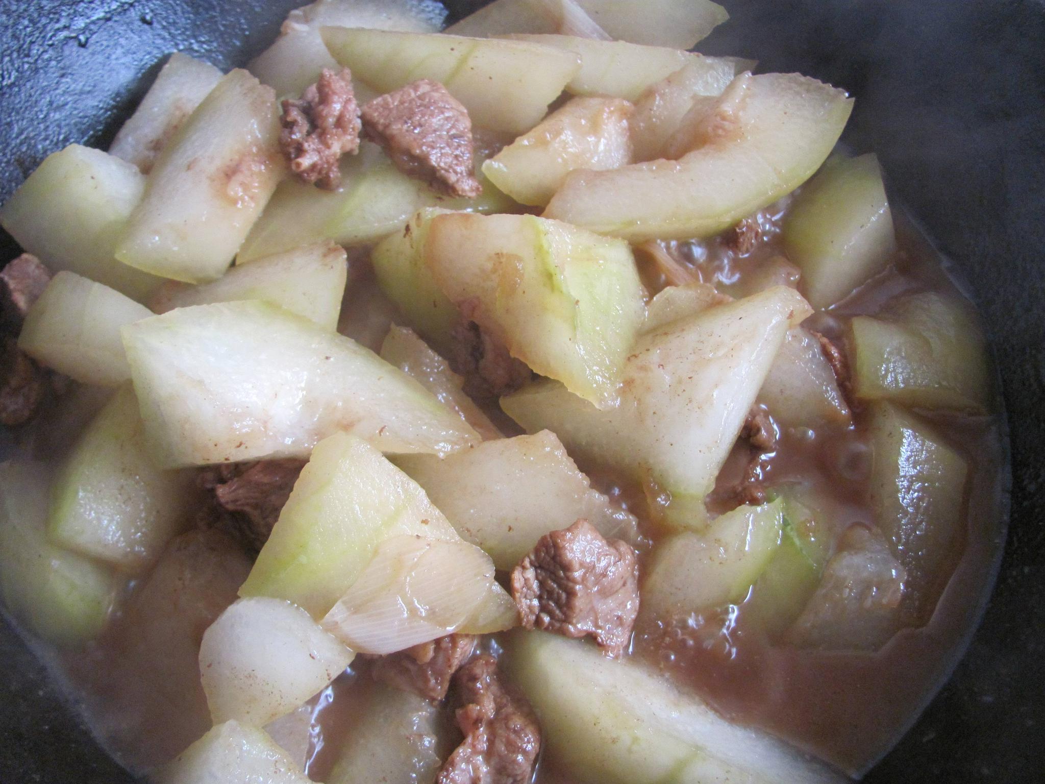 美味的羊肉炖冬瓜