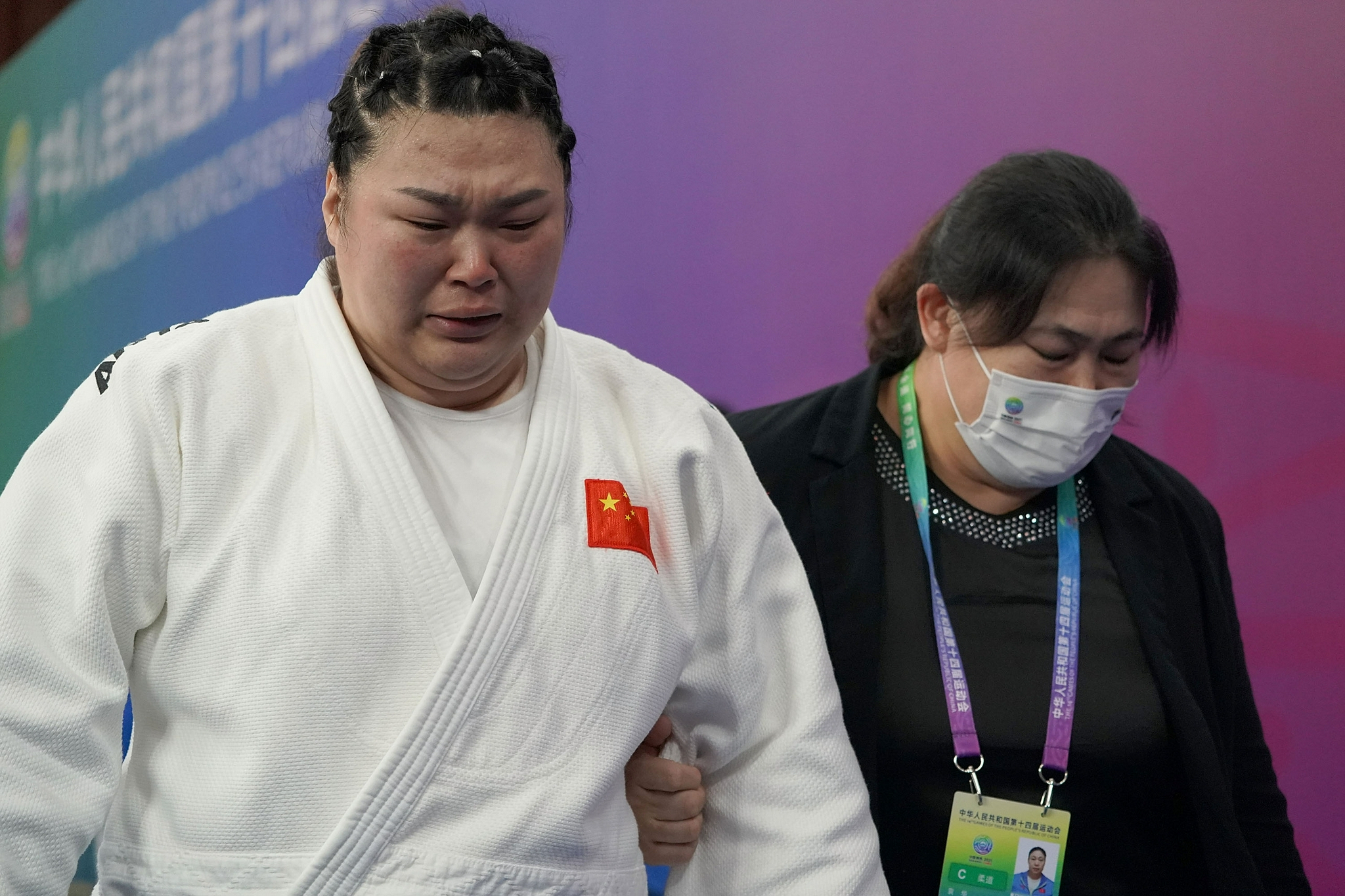 柔道——辽宁队宿欣夺得女子78公斤以上级冠军