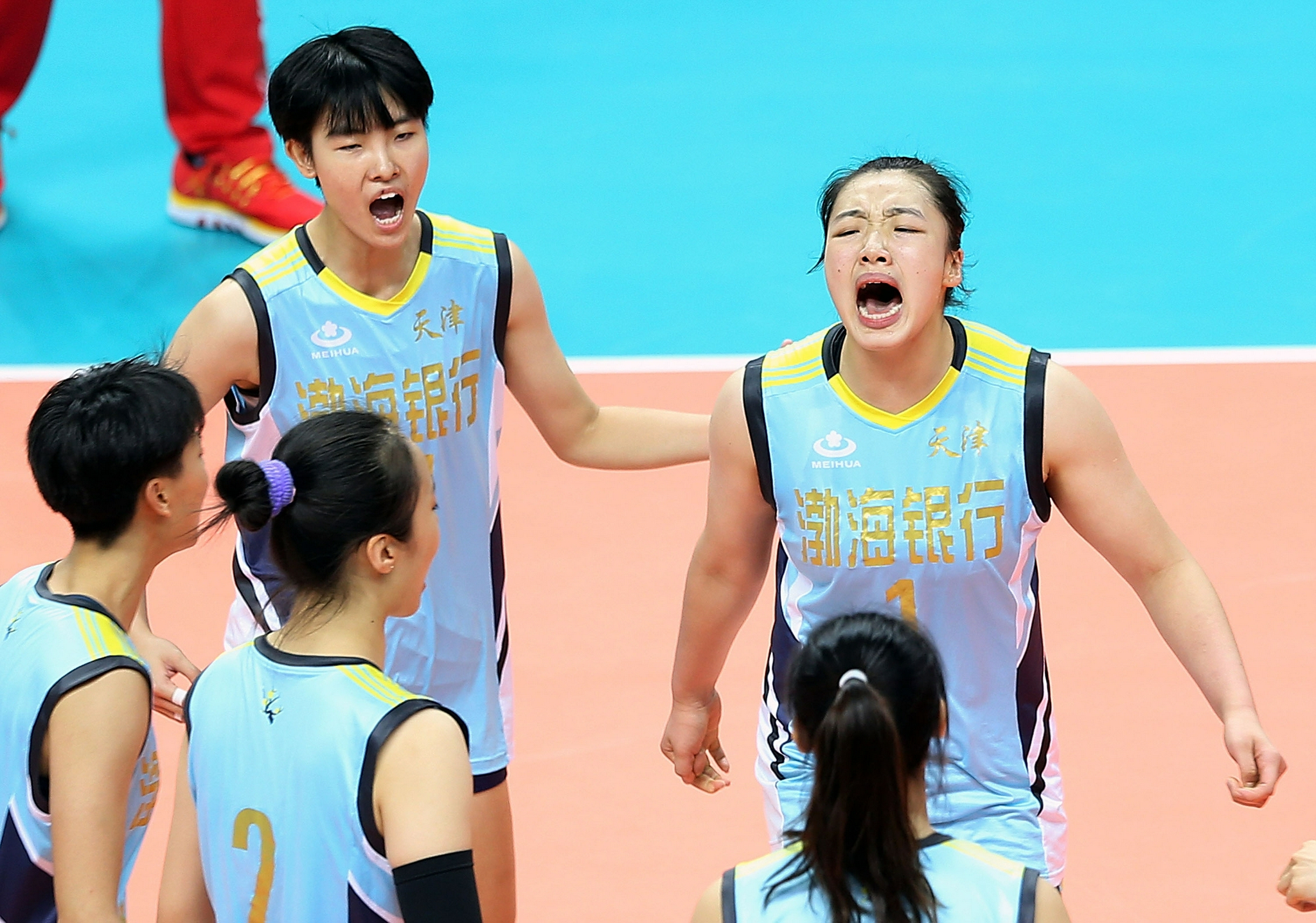 全运会|天津青年女排主帅:学会抗压,是小队员们的基本功