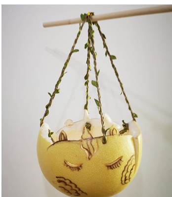 黄贝之声线上迎中秋罗芳社区开展柚子灯笼diy制作比赛