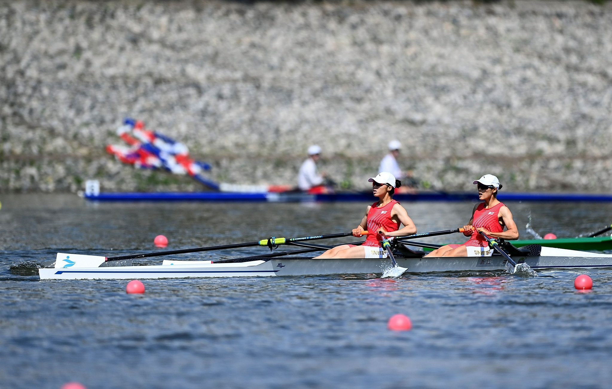 赛艇——女子轻量级双人双桨决赛赛况