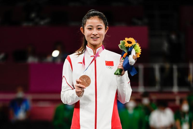龚莉在东京奥运会上获得一枚铜牌
