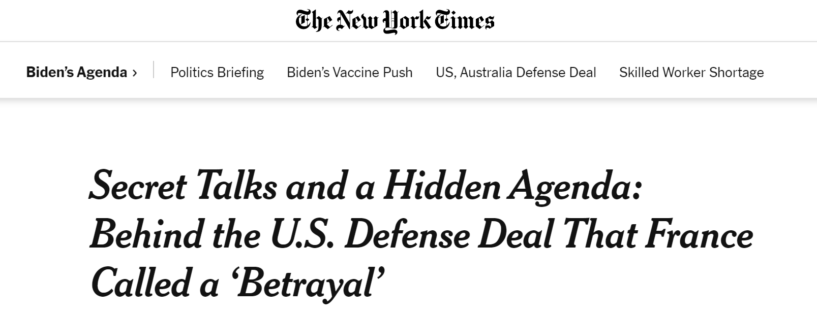 美媒爆料：美澳故意隐瞒法国超过半年，澳方认为核潜艇在南海更不容易被发现休闲区蓝鸢梦想 - Www.slyday.coM