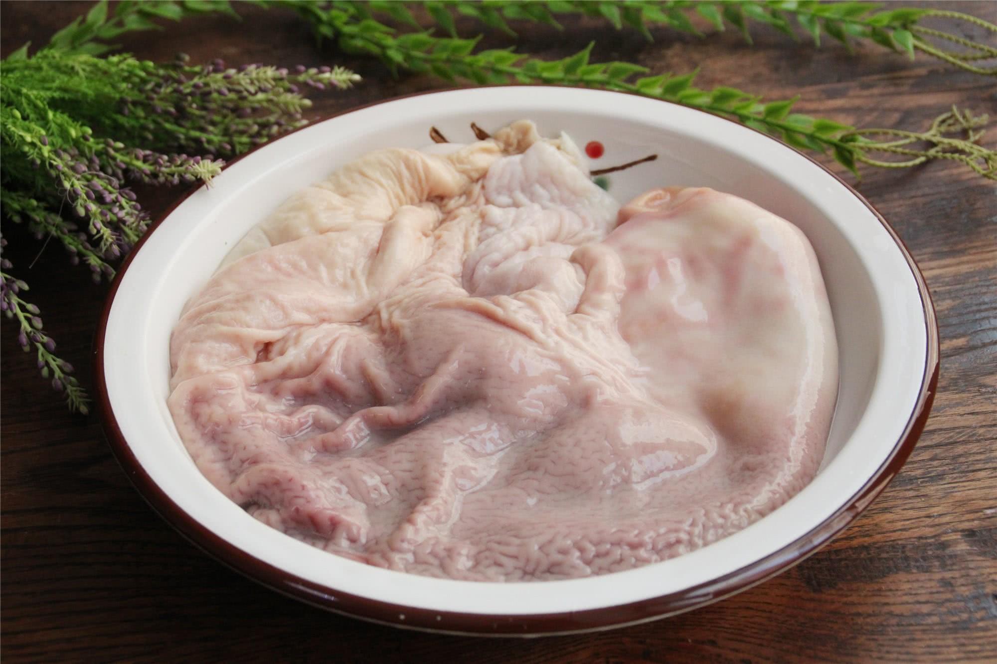 清洗猪肚,切记不要加盐和面粉洗!教你一招,干净卫生无异味|猪肚|异味|