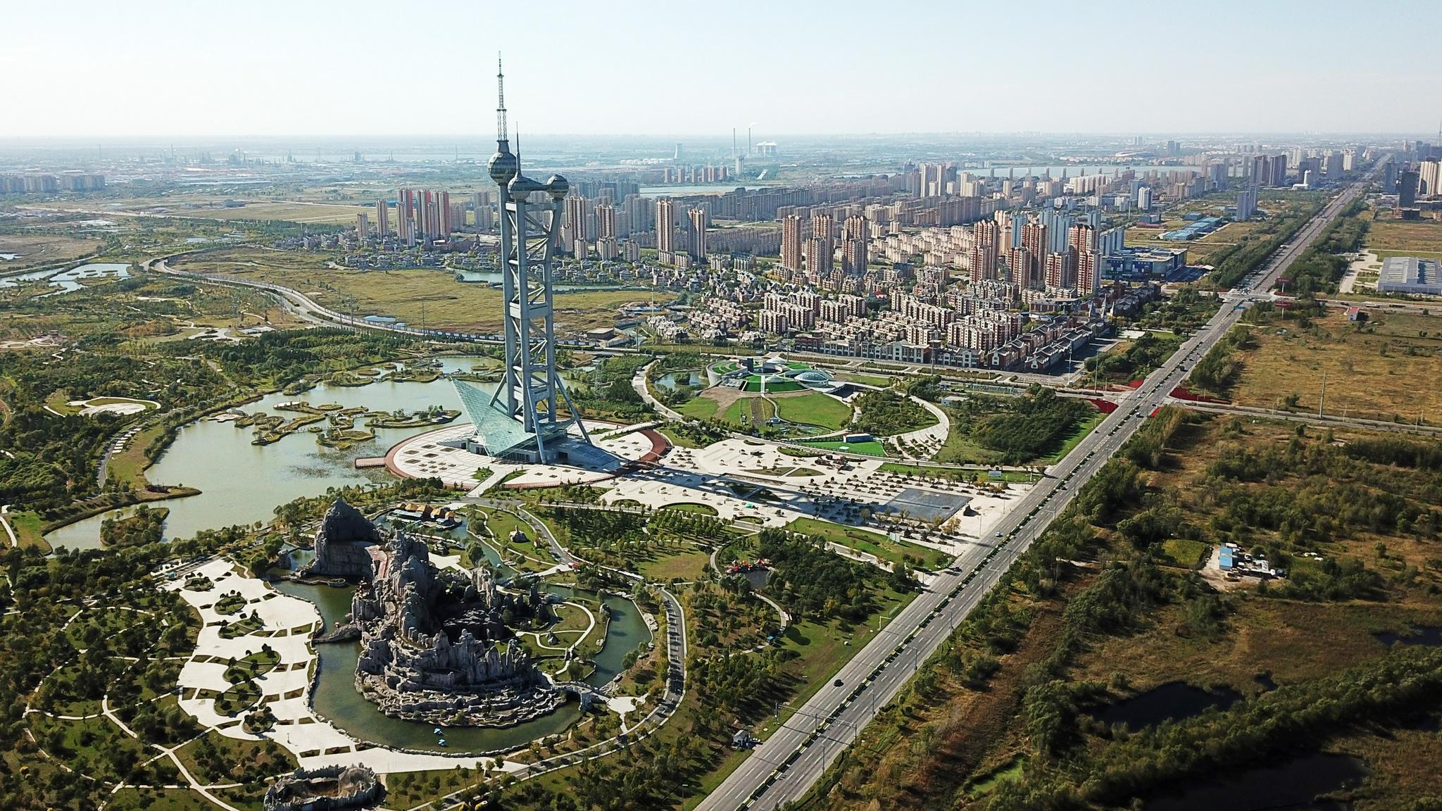 天空之眼瞰大庆:挥洒"三原色" 擘画新蓝图