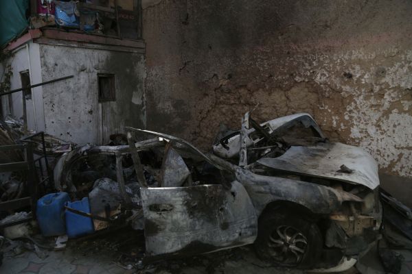 这是8月29日被美军无人机袭击的阿富汗喀布尔居民区（9月2日摄）。新华社发（塞夫拉赫曼·萨菲摄）