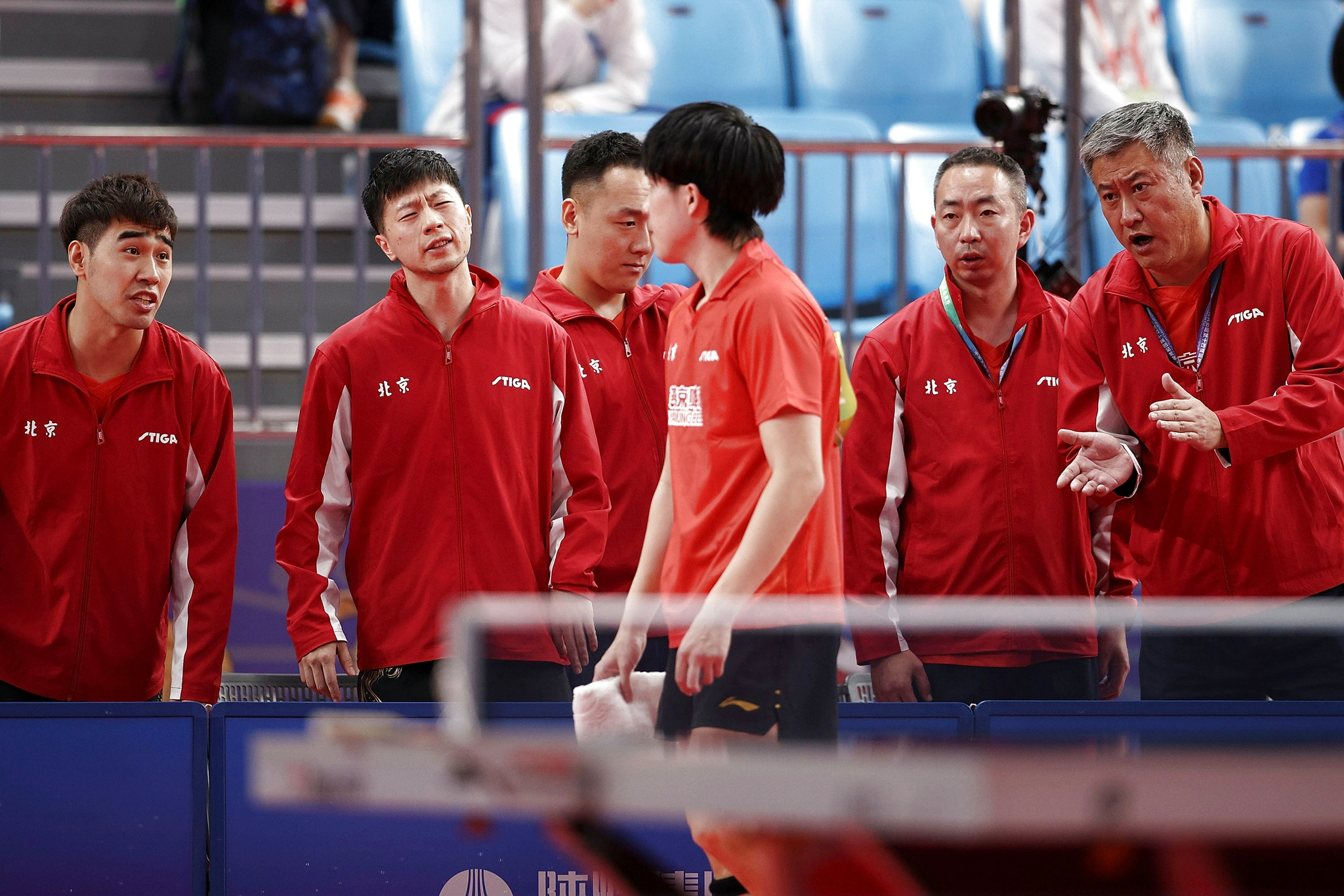乒乓球——北京队胜陕西队晋级男团决赛