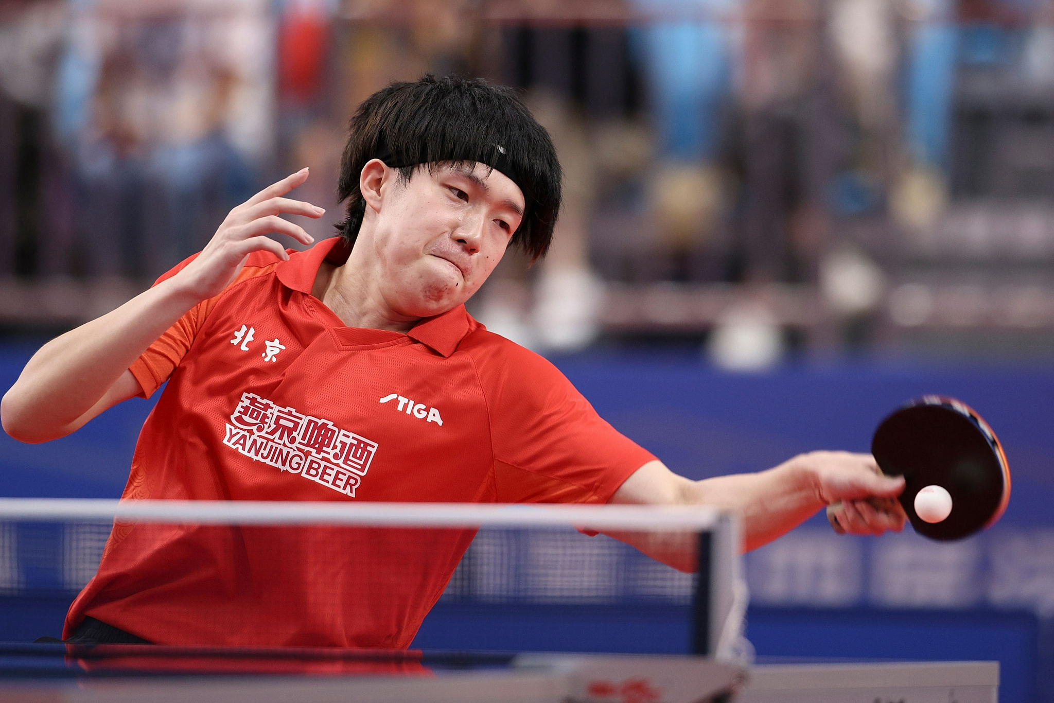 乒乓球——北京队胜陕西队晋级男团决赛