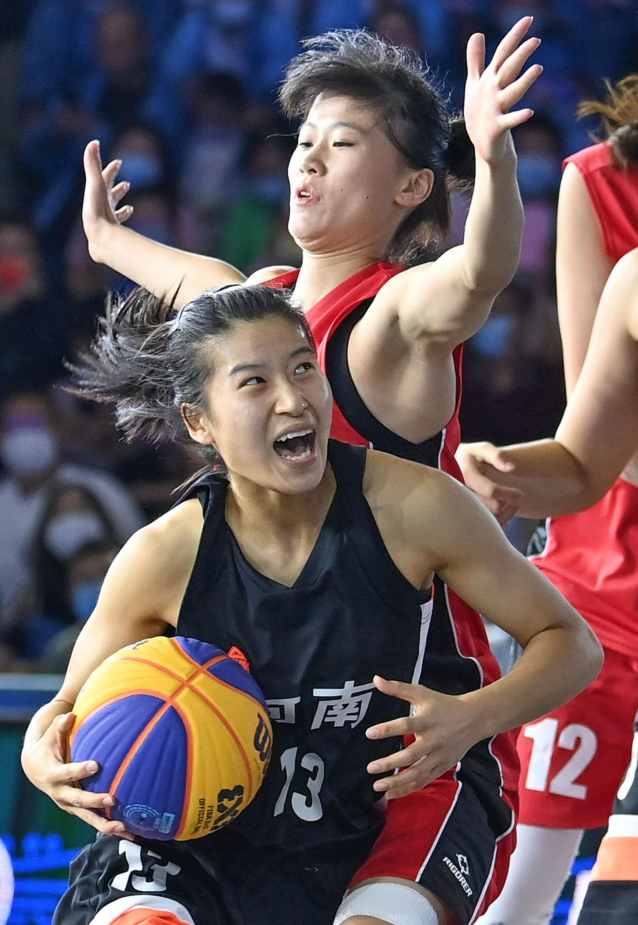 三人篮球女子19岁以下组铜牌赛赛况