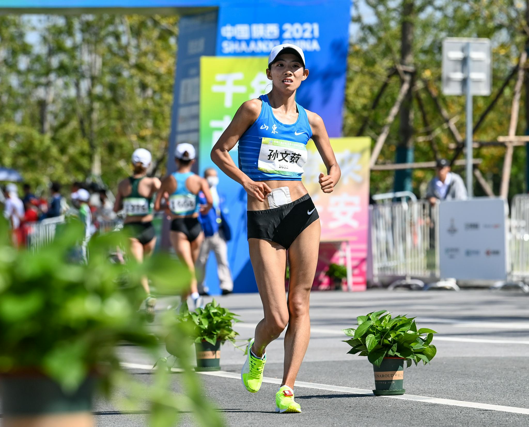 田径——女子20公里竞走团体赛况