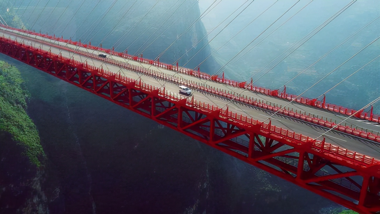 全世界第1高桥有200层楼高开车就像开飞机中国斥资10亿打造