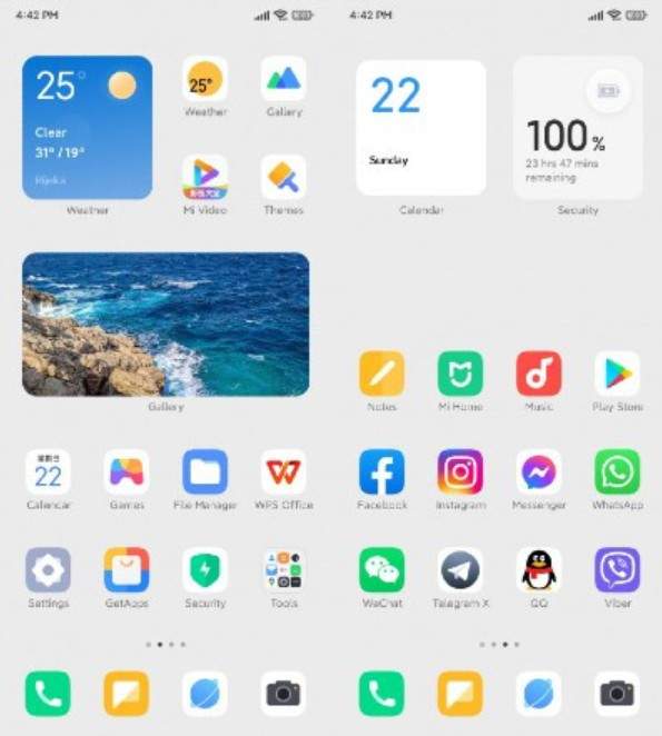 MIUI 13的UI界面曝光！小部件致敬苹果iOS？安卓早就玩过了休闲区蓝鸢梦想 - Www.slyday.coM