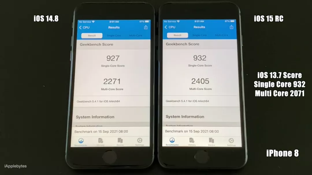 iOS 15 正式版发布，升级还是停留？来看性能和续航测试休闲区蓝鸢梦想 - Www.slyday.coM
