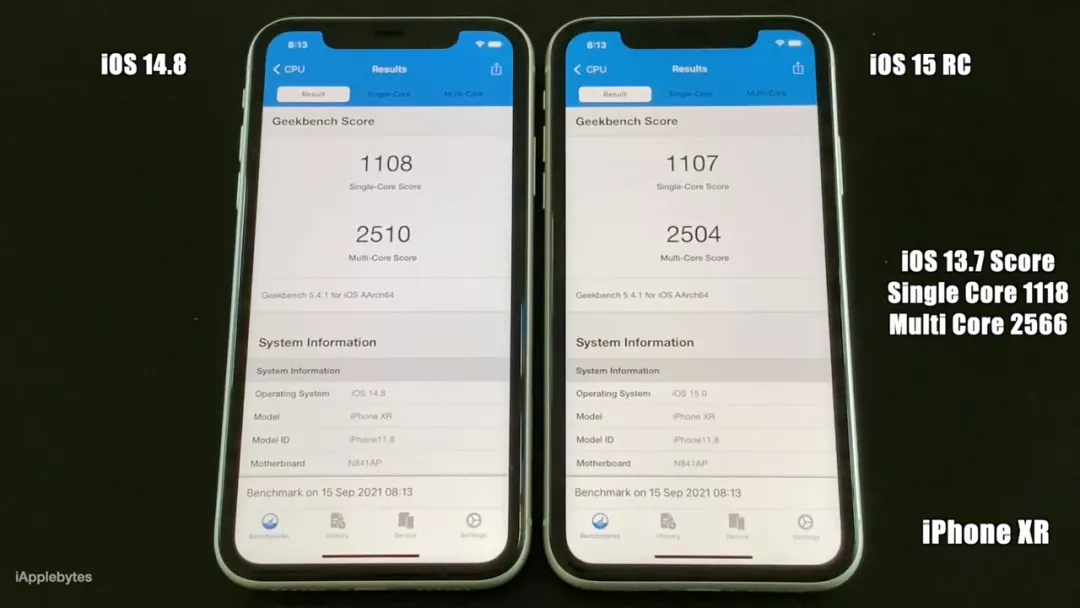 iOS 15 正式版发布，升级还是停留？来看性能和续航测试休闲区蓝鸢梦想 - Www.slyday.coM