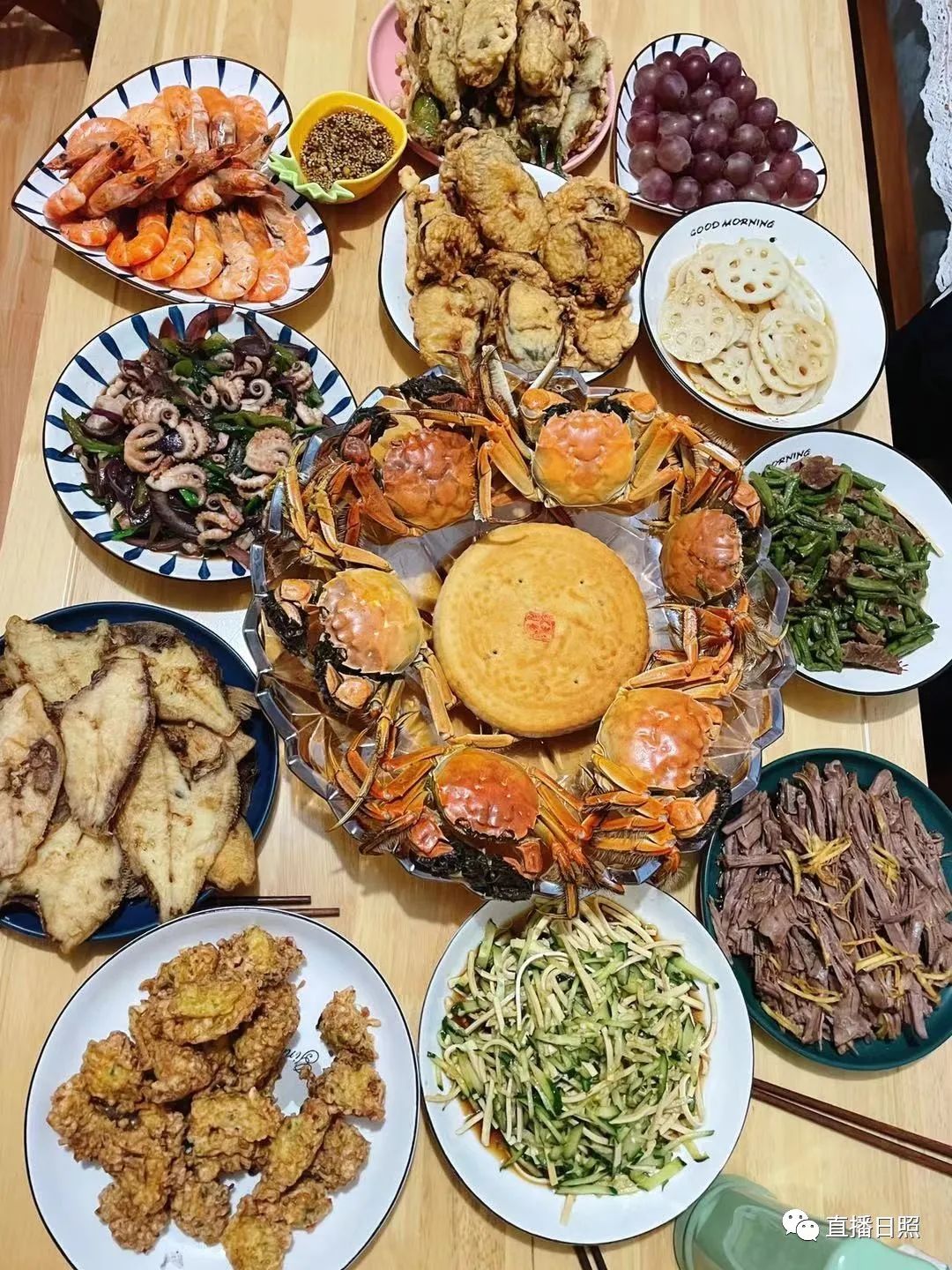 日照人中秋节团圆饭大比拼菜太硬了但大家都说