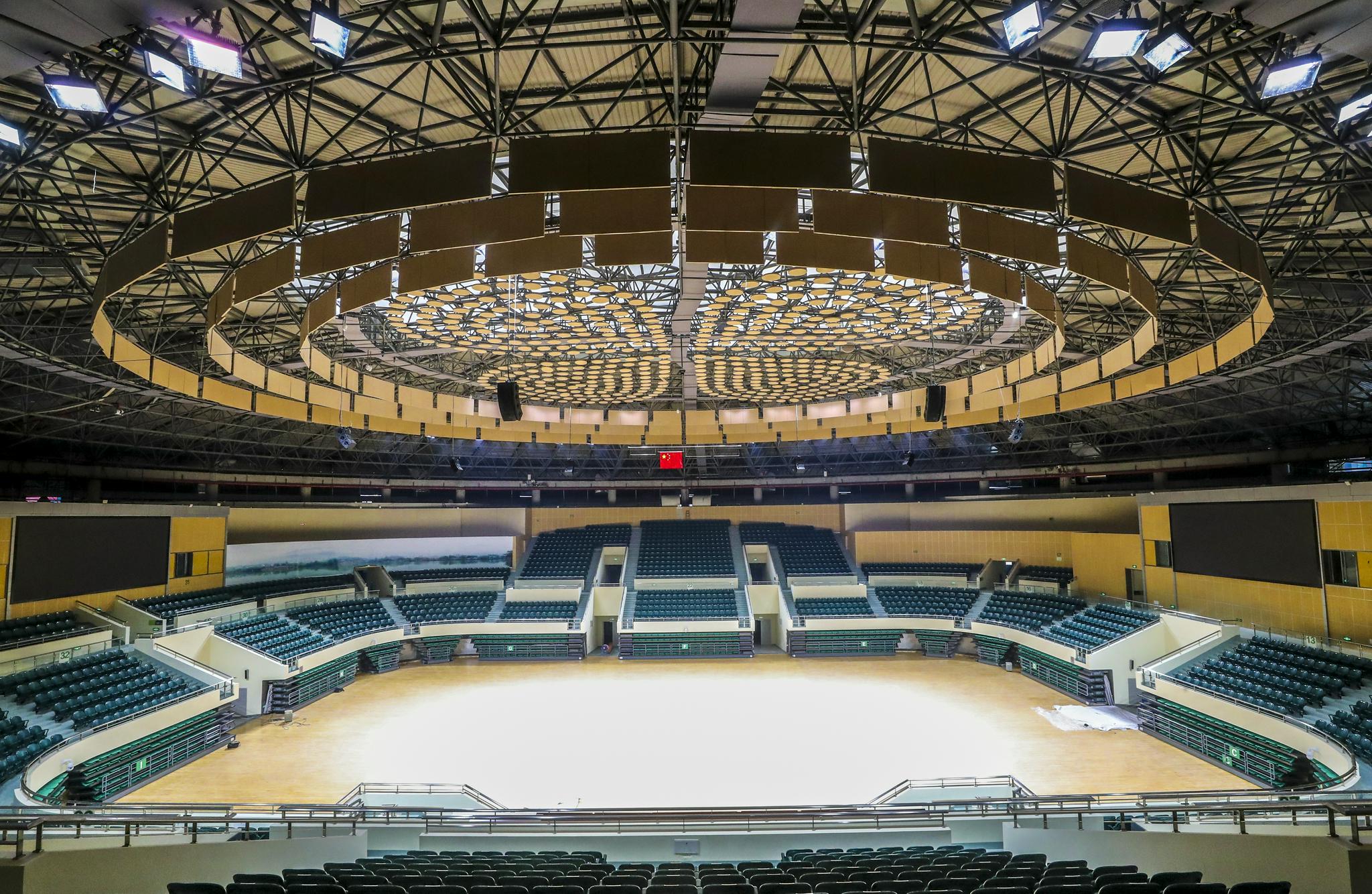 亚运排球馆完成验收 外形像海螺 内景似蝴蝶