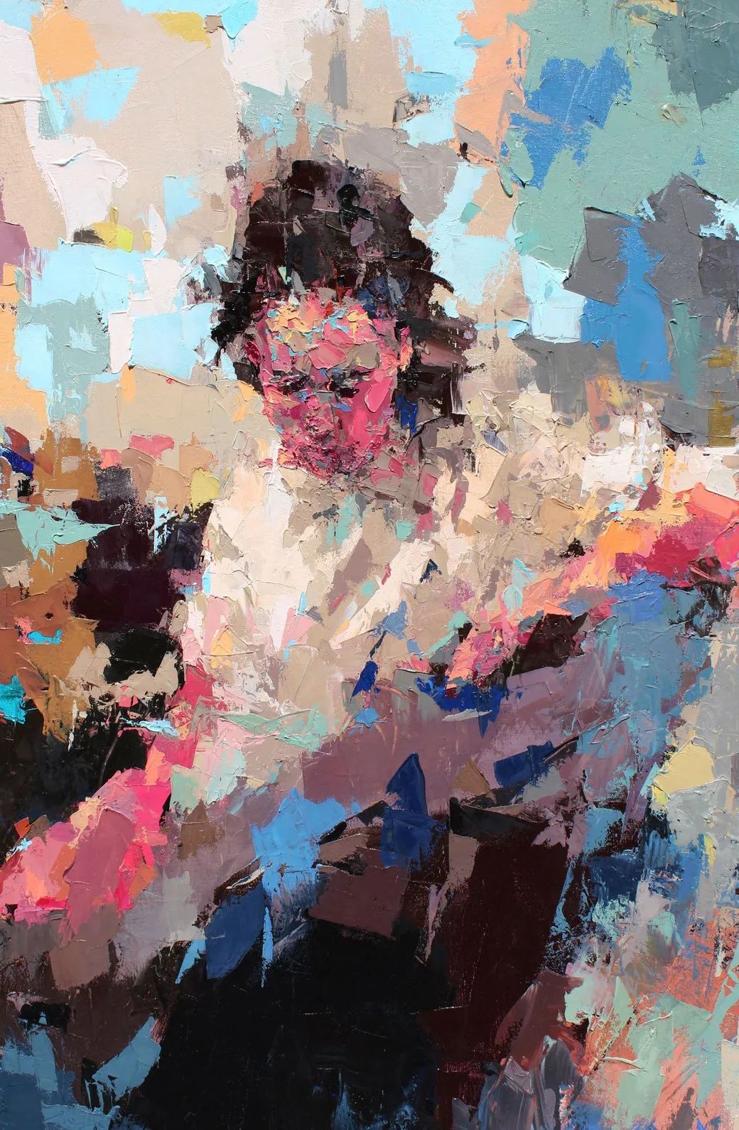 油画色块的组合约书亚·迈耶美国画家,1974年出生于美国德克萨斯州卢