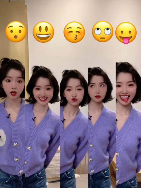 毛小甜竖版定格五连拍,五个不同表情的毛晓彤,你最喜欢哪个呢?