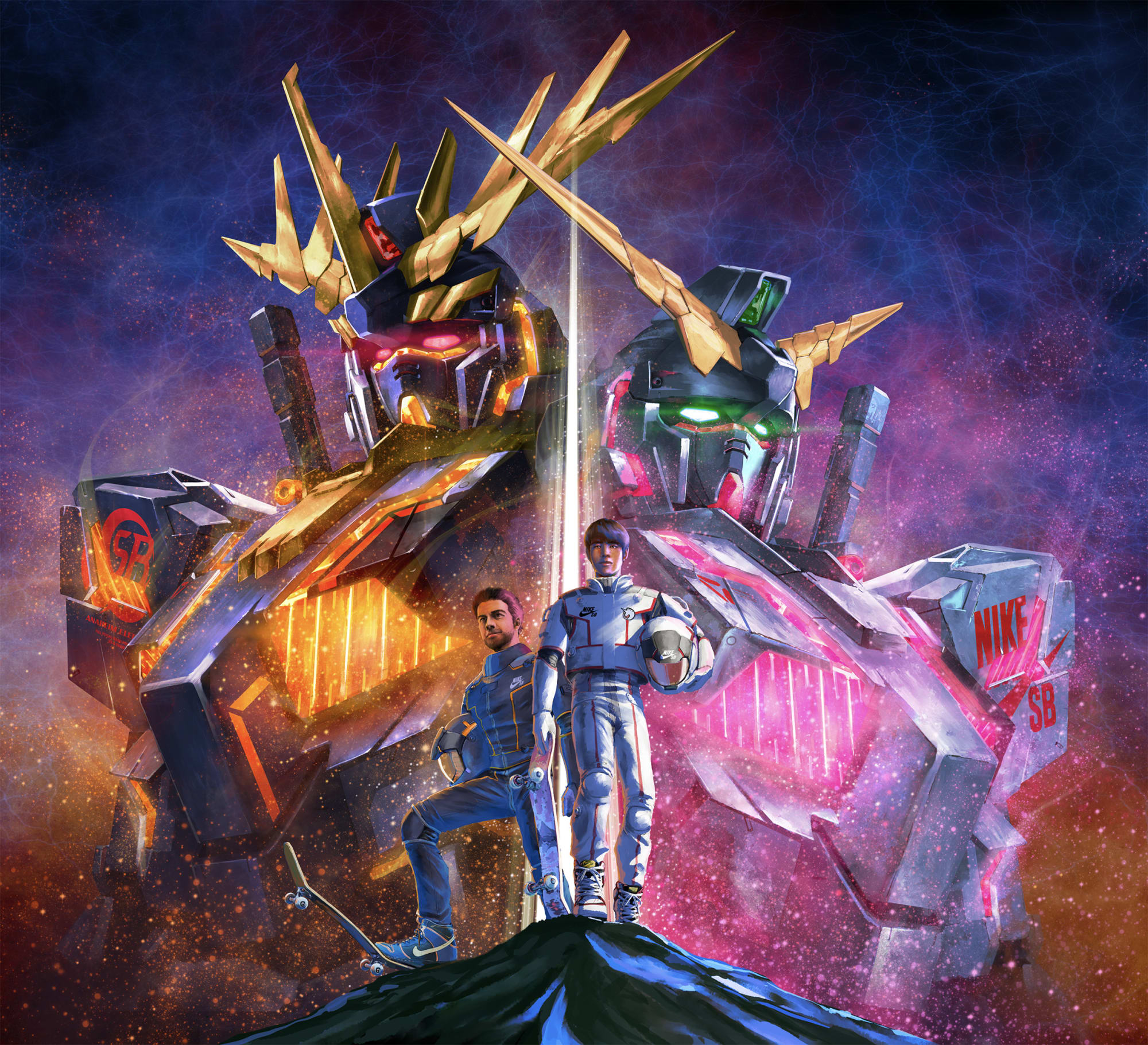 耐克nike推出高达独角兽报丧女妖版全新sb黑白两款滑板鞋