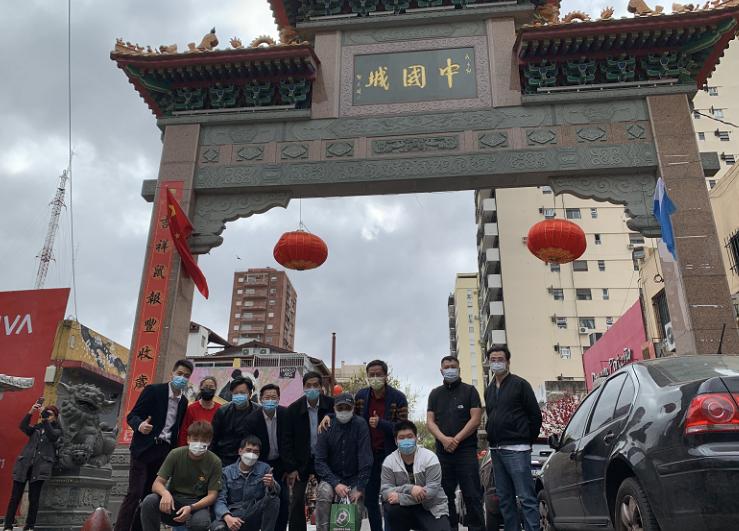 阿根廷中国城焕然一新迎中秋 装饰充满中国节庆元素