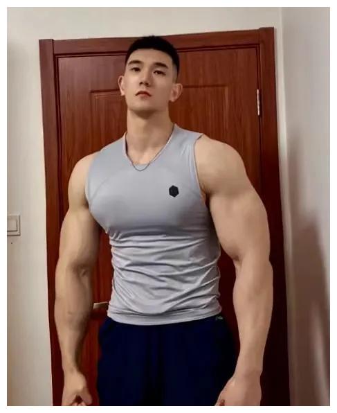 193公分的巨无霸肌肉男,看完身材,网友直呼:没对象的我酸了__财经头条