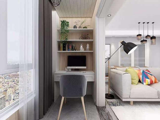 南京阳台改造装修,合理的布局设计,阳台能改造成理想的样子|阳台|书房