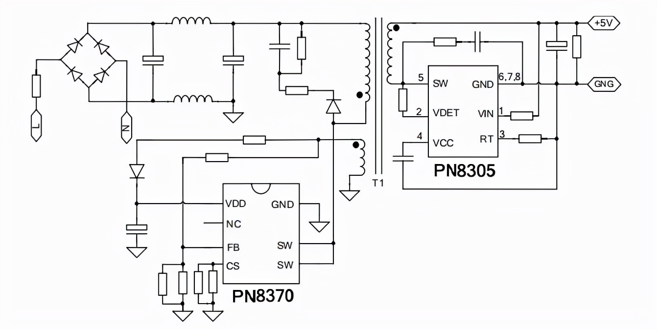 pn8305spcr1h5v电池充电器及适配器整流芯片